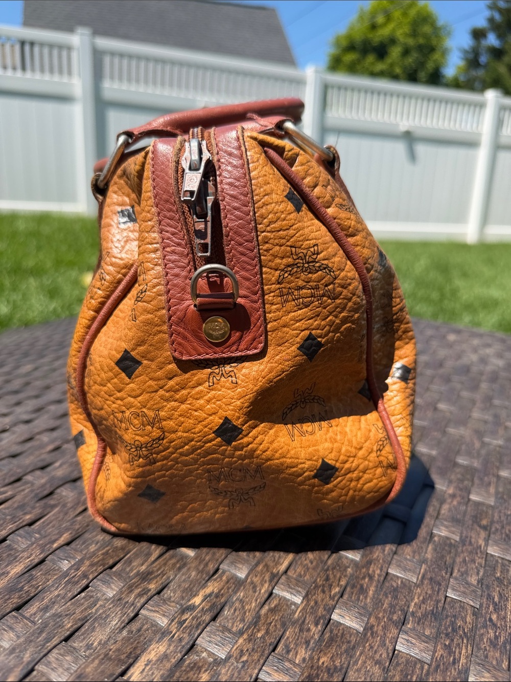 Vintage MCM Golf Collection Boston Bag [rare] - Picture 4 of 14
